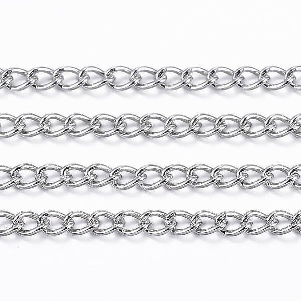 Tarnish Resistant 304 Stainless Steel Curb Chains