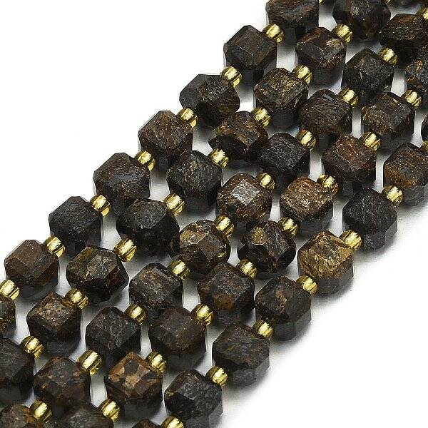 Natural Bronzite Beads Strand