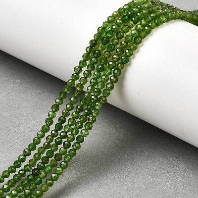 Natural Green Diopside Beads Strands