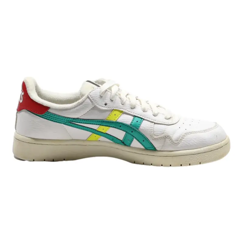 ASICS Sneaker Trainers White Leather Mens UK 8.5