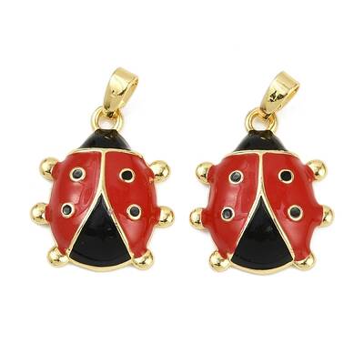 Brass Enamel Pendants