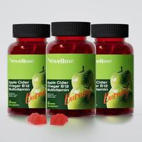 Apple Cider Vinegar Gummies B12 Multivitamin,ACV Supplement Gummy Vitamins,Vegetarian Supplement for Women & Men,Non GMO,Supp...