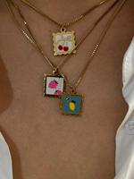 Cute Fruit Charm Decor Pendant Necklace, Fashion Jewelry for Party, Daily Clothing Decor, Trendy All-match & Exquisite Jewelr...