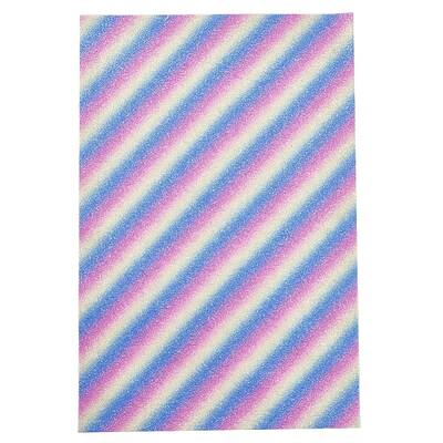 Stripe Pattern PU Leather Fabric