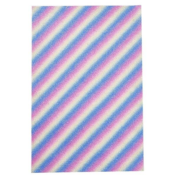 Stripe Pattern PU Leather Fabric
