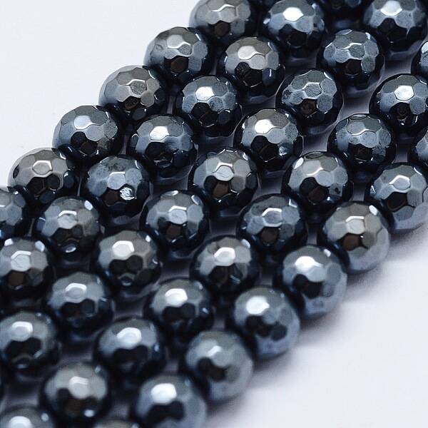Electroplated Natural Agate Beads Strands
