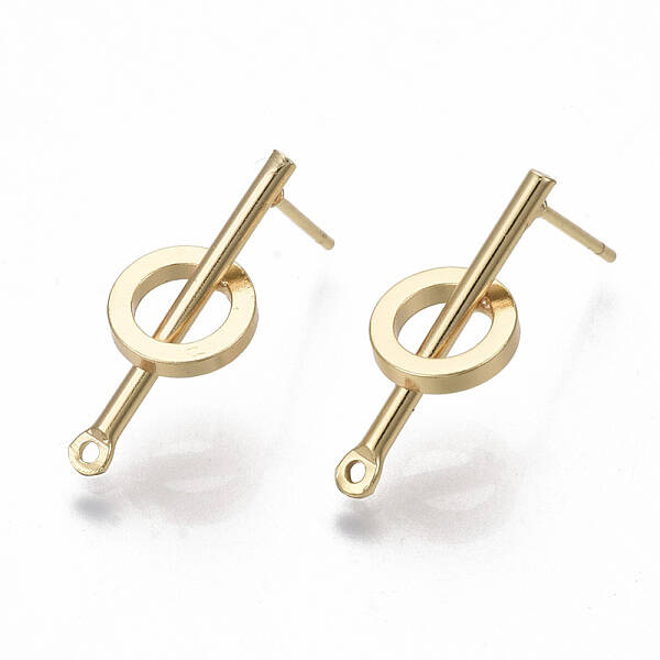 Brass Stud Earring Findings