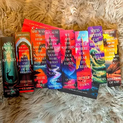 Throne Of Glass Bookmark Set Of 8