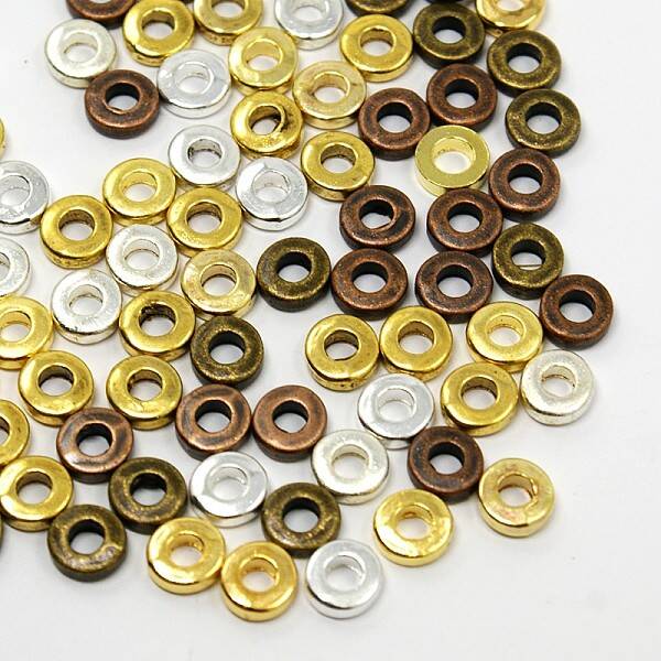 Tibetan Style Beads Donut Spacer Beads