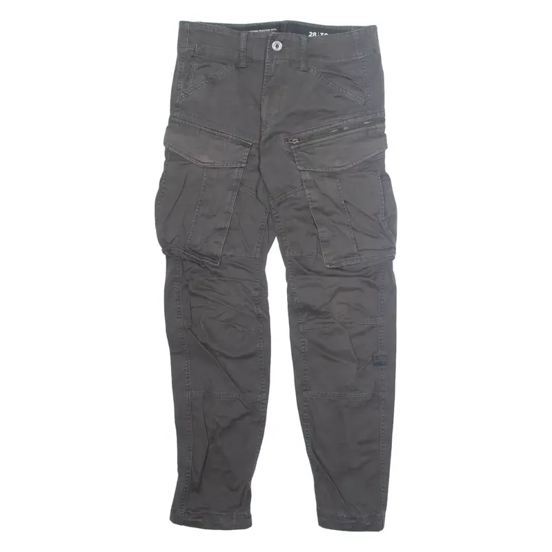 G-STAR Cargo Mens Trousers Grey Regular Tapered W28 L30