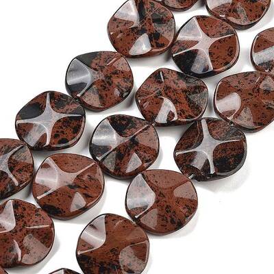 Natural Mahogany Obsidian Beads Strands