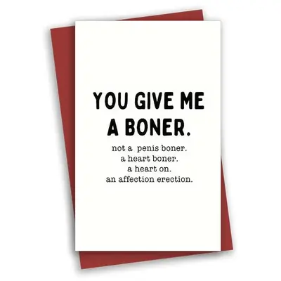 Anniversary Greeting Card with Envelope, 1 Count Creative Funny Letter Pattern Anniversary Card, Humorous Gifts for Anniversa...