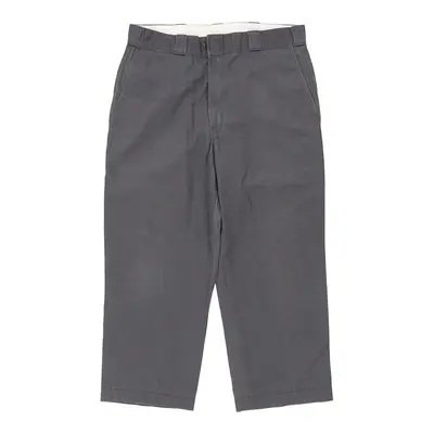Dickies Trousers - 36W 26L Grey Cotton Blend