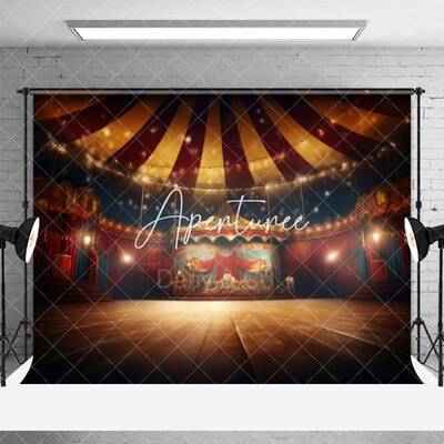 Red Circus Stage Interior Photography Backdrop - Aperturee