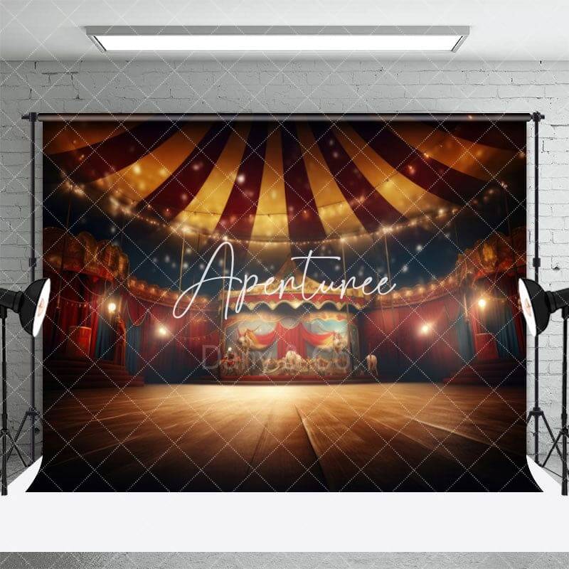 Red Circus Stage Interior Photography Backdrop - Aperturee