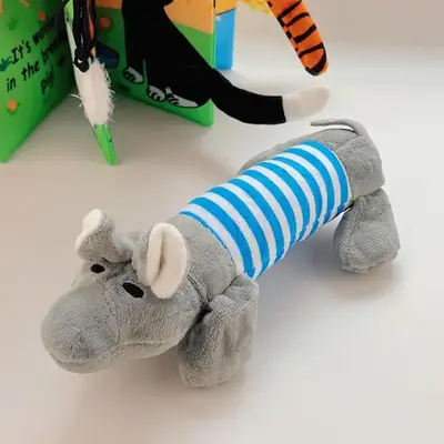 Small and Medium-sized Dog Pet Long Animal Plush Grinding Teeth Sound Toy - Cannot be Torn