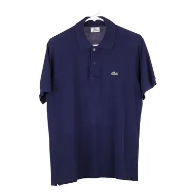Lacoste Polo Shirt - Small Navy Cotton