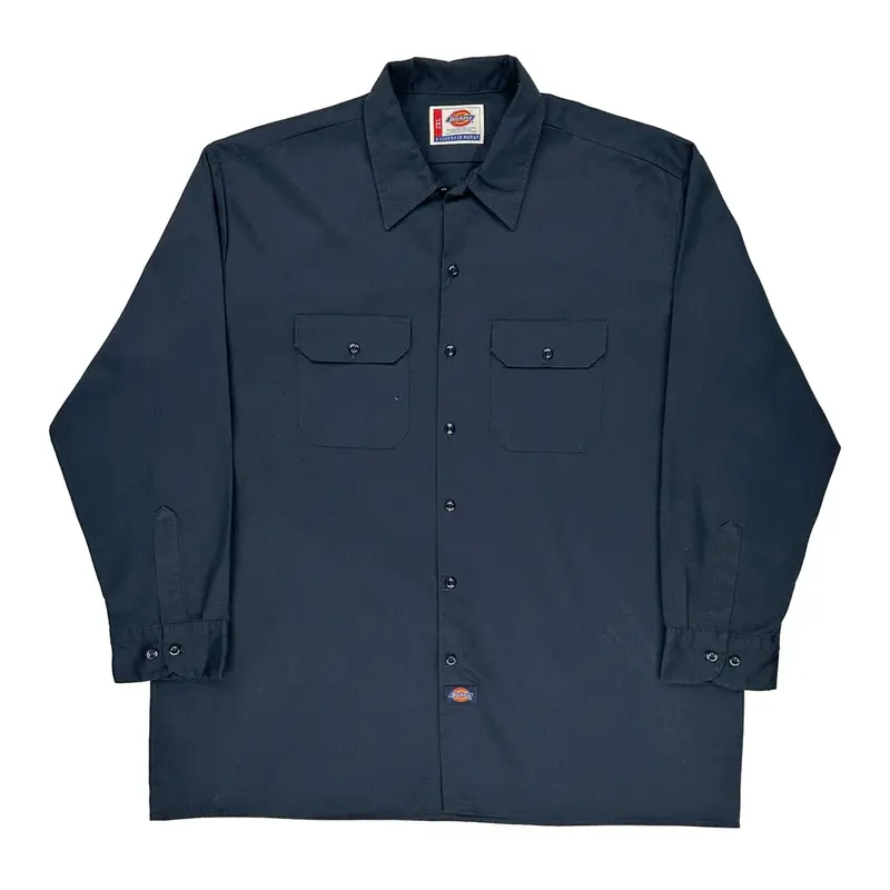 Dickies Shirt - 2XL Grey Polyester Blend