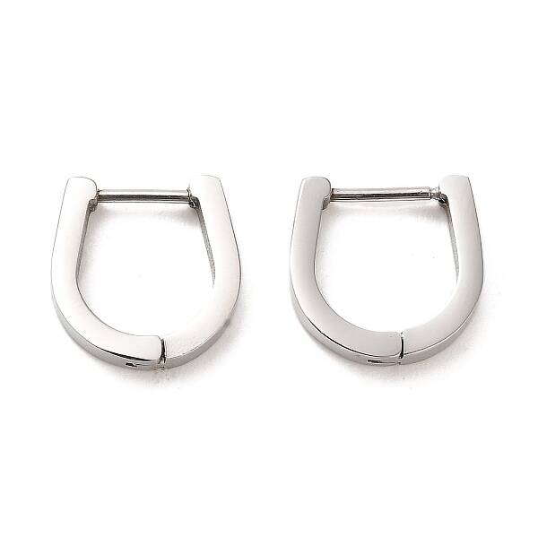 202 Stainless Steel Hoop Earrings