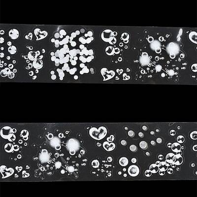 Spray Wave Waterproof PET Decorative Stickers