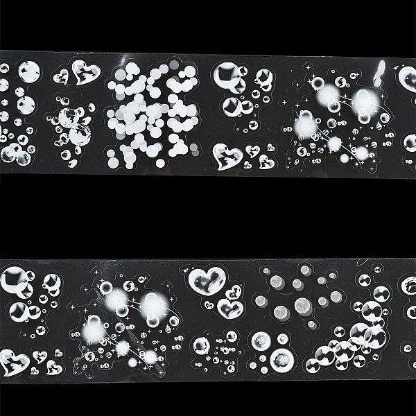 Spray Wave Waterproof PET Decorative Stickers