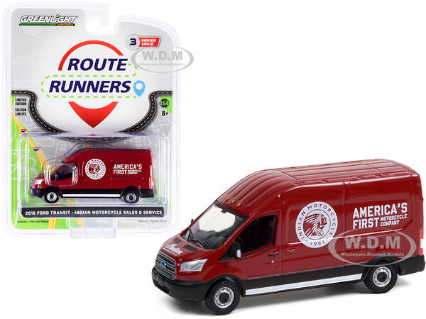 2015 Ford Transit LWB High Roof Van Burgundy \