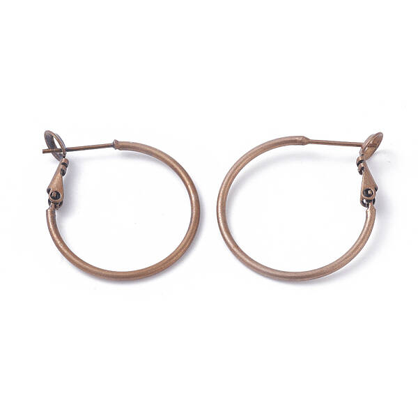 Brass Hoop Earrings