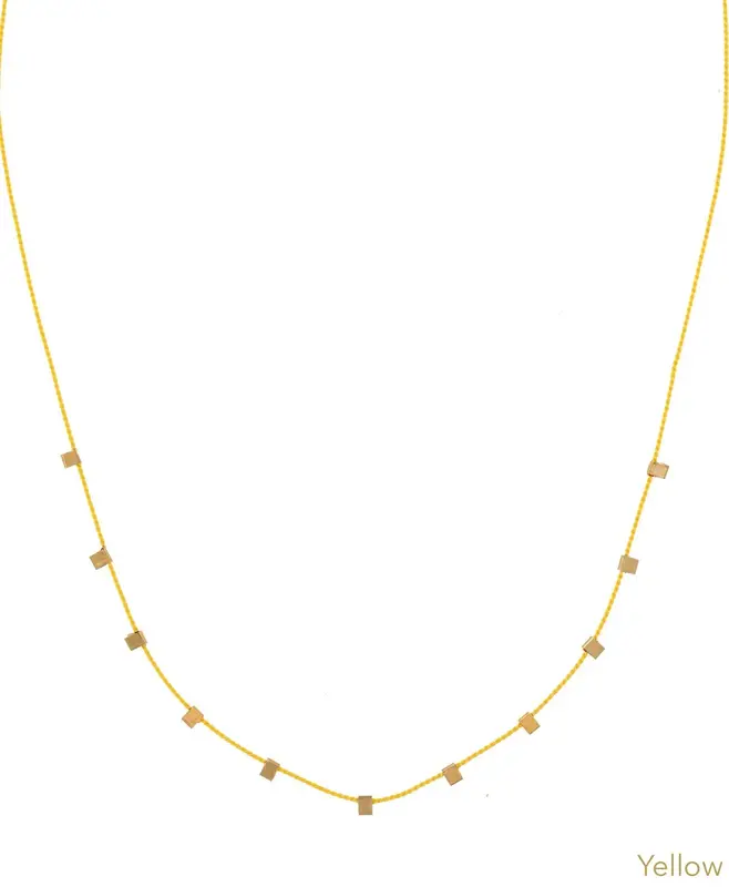 Hilo Necklace | Metal Color: Gold | Color: Yellow