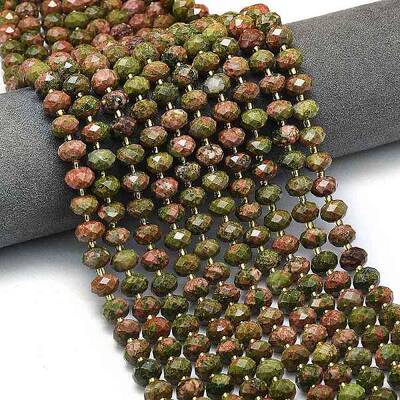 Natural Unakite Beads Strands