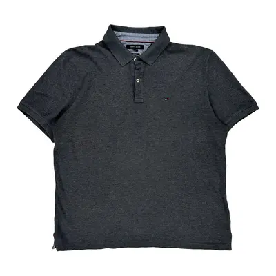 Tommy Hilfiger Polo Shirt - XL Grey Cotton