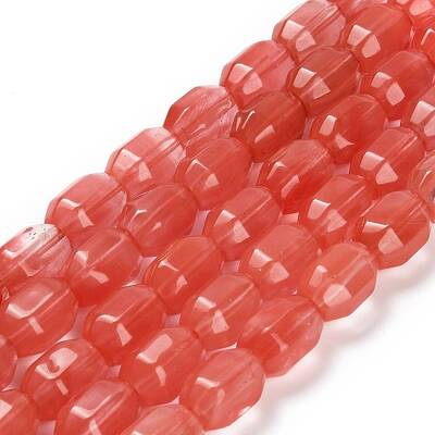 Cherry Quartz Glass Beads Strands