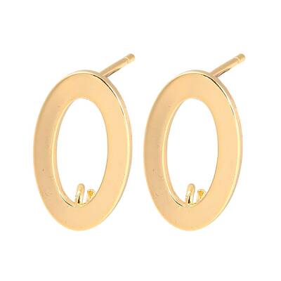 Rack Plating Brass Stud Earring Findings