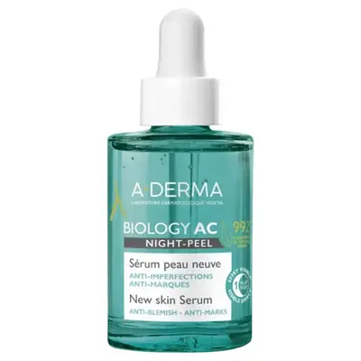 A-Derma Biology Ac Night-Peel (Siero Per Una Pelle Nuova) 30 Ml