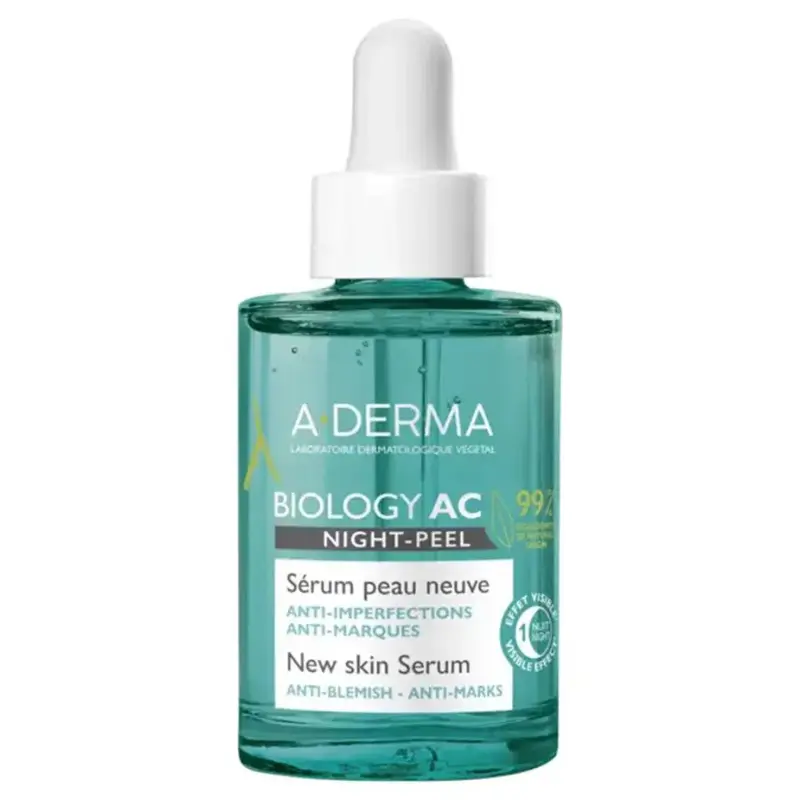 A-Derma Biology Ac Night-Peel (Siero Per Una Pelle Nuova) 30 Ml