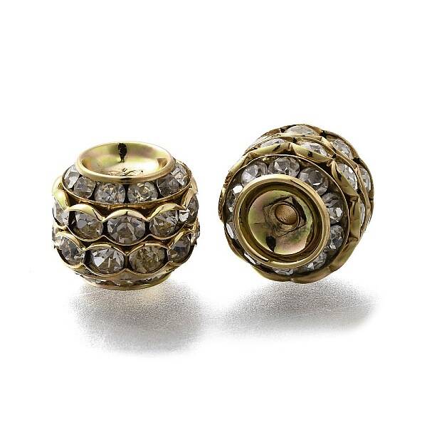 Rhinestone Brass Beads