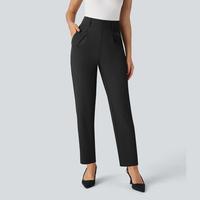 Halara High Waisted Side Pocket Solid Work Tapered Pants