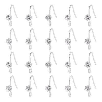 20Pcs Brass Earring Hooks