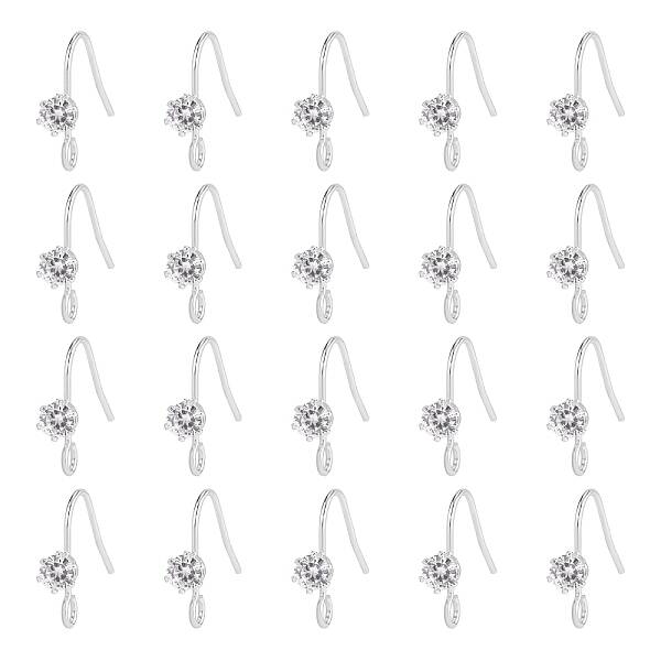 20Pcs Brass Earring Hooks