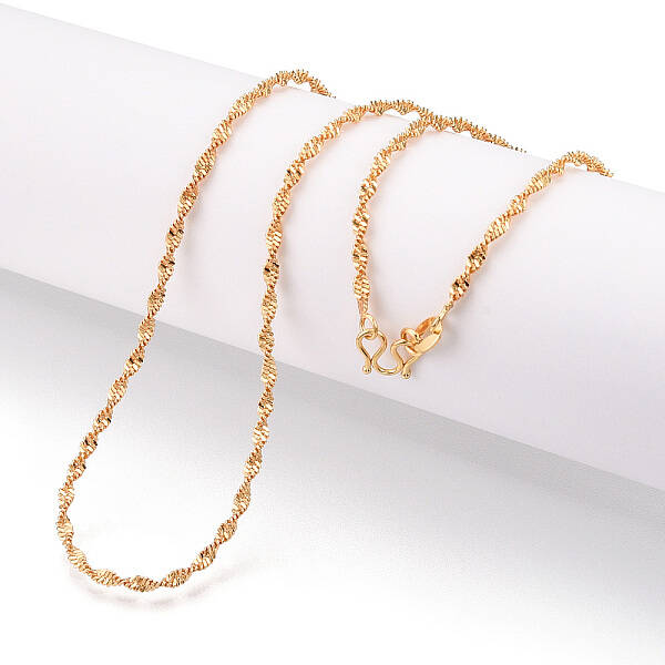 Brass Serpentine Chain Necklaces