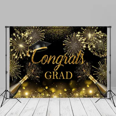 Gold Spark Glitter Bokeh Grad Backdrop For Photo - Aperturee