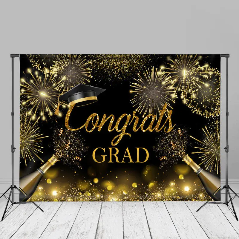 Gold Spark Glitter Bokeh Grad Backdrop For Photo - Aperturee