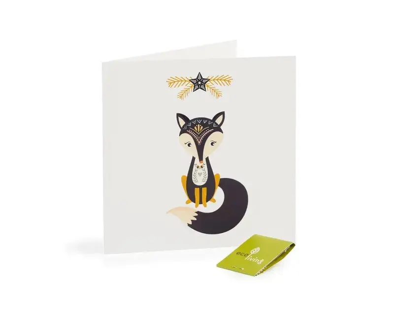 Recycled Christmas Cards - Zero Waste (FSC 100%) | Style: Fox