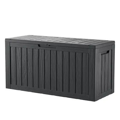 30/50/75/80/100/150/230 Gallon Lockable Resin Deck Box, Waterproof & UV-Resistant Outdoor Storage Box for Outdoor Cushion Sto...
