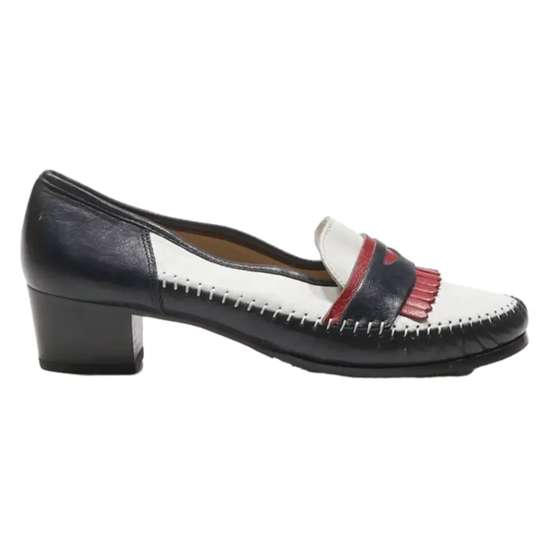 NATURFORM Loafer Shoes Black Leather Womens UK 4.5