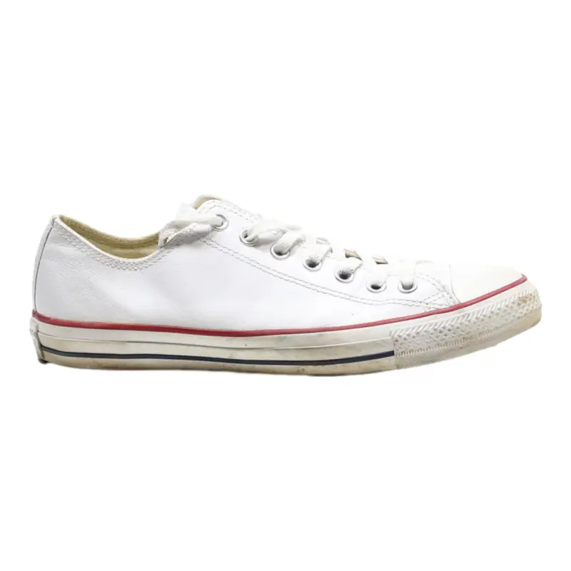 CONVERSE Low Top Trainers White Synthetic Womens UK 9