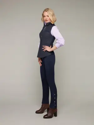 RIDER | Lambswool Tailored Waistcoat | Color: Twilight Blue | Size: S