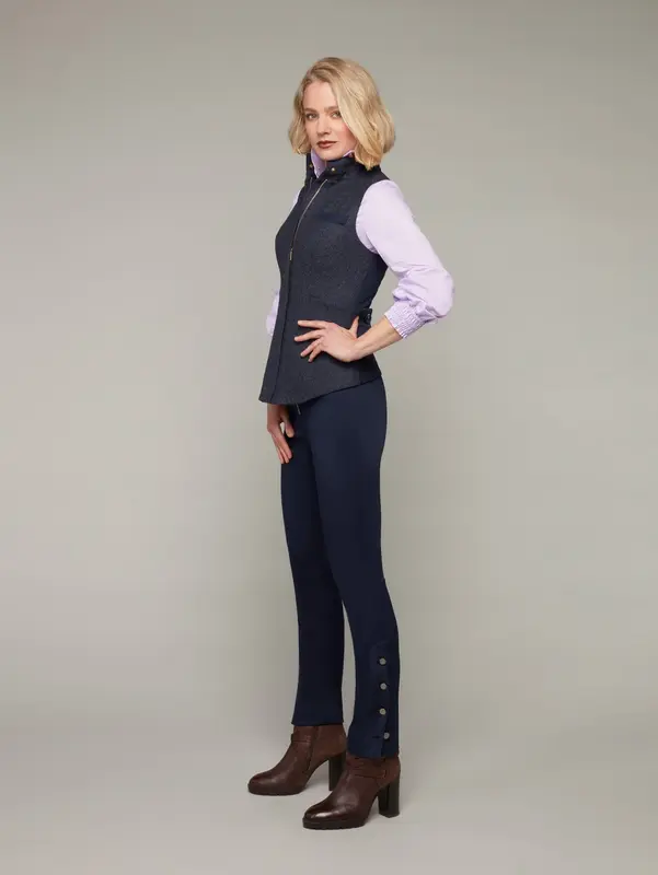 RIDER | Lambswool Tailored Waistcoat | Color: Twilight Blue | Size: S