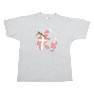 TURNERS Germany Team 96 Odense Mens T-Shirt Grey 90s USA XL