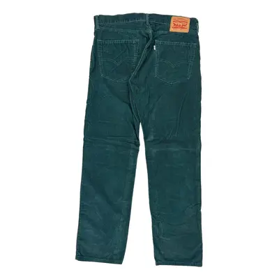 White Tab 505 Levis Cord Trousers - 34? Waist Blue Cotton Blend