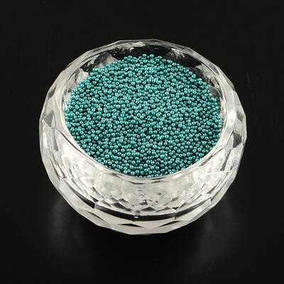 Color Plated DIY 3D Nail Art Decoration Mini Glass Beads